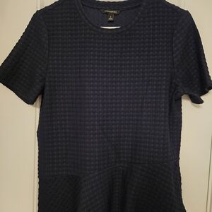 Banana Republic Navy Textured Blouse